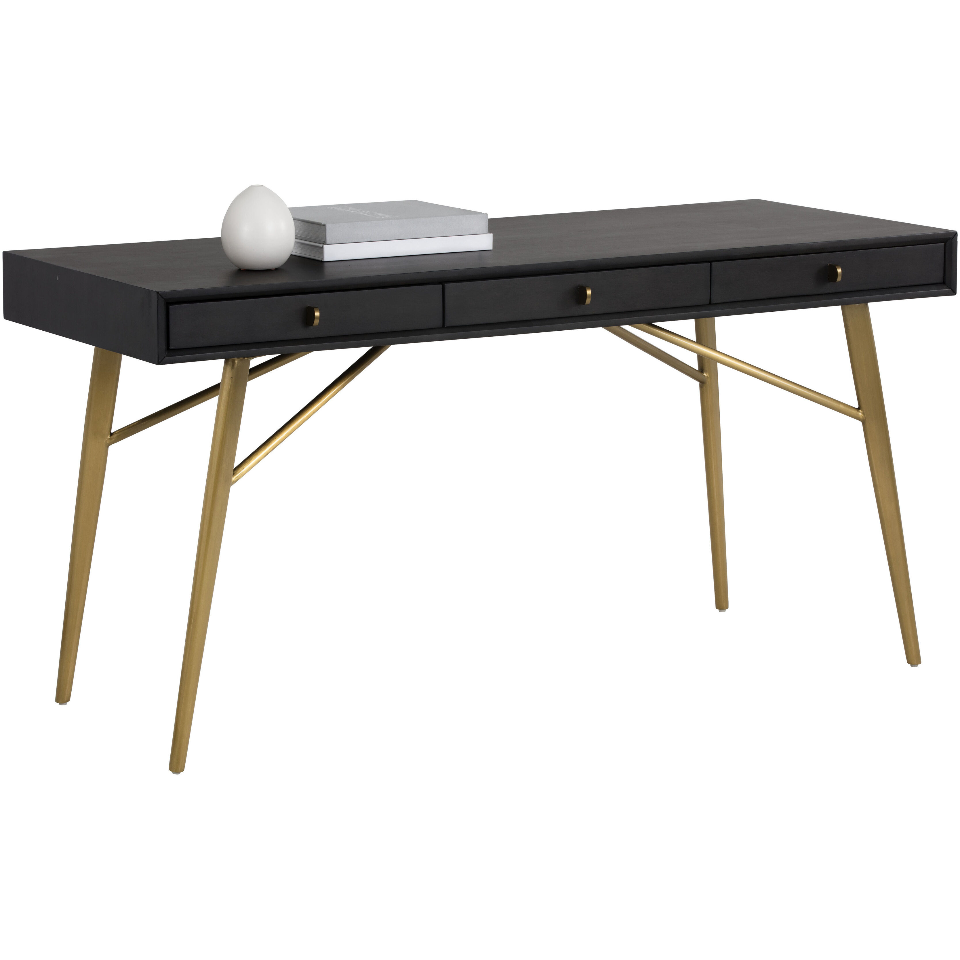 Giana 59 X 23.75 inch Brass Desk